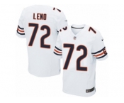 Men's Nike Chicago Bears #72 Charles Leno Elite White NFL Jersey