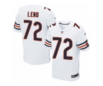 Men's Nike Chicago Bears #72 Charles Leno Elite White NFL Jersey