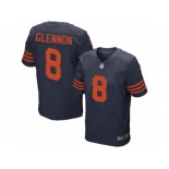 Men's Nike Chicago Bears #8 Mike Glennon Elite Navy Blue 1940s Throwback Alternate NFL Jersey