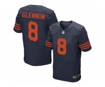 Men's Nike Chicago Bears #8 Mike Glennon Elite Navy Blue 1940s Throwback Alternate NFL Jersey