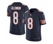 Men's Nike Chicago Bears #8 Mike Glennon Elite Navy Blue Rush NFL Jersey