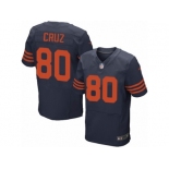 Men's Nike Chicago Bears #80 Victor Cruz Elite Orange Alternate NFL Jersey