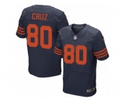 Men's Nike Chicago Bears #80 Victor Cruz Elite Orange Alternate NFL Jersey