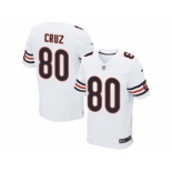 Men's Nike Chicago Bears #80 Victor Cruz Elite White NFL Jersey