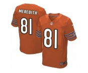 Men's Nike Chicago Bears #81 Cameron Meredith Elite Orange Alternate NFL Jersey