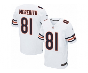 Men's Nike Chicago Bears #81 Cameron Meredith Elite White NFL Jersey