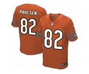 Men's Nike Chicago Bears #82 Logan Paulsen Elite Orange Alternate NFL Jersey