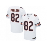 Men's Nike Chicago Bears #82 Logan Paulsen Elite White NFL Jersey