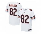 Men's Nike Chicago Bears #82 Logan Paulsen Elite White NFL Jersey