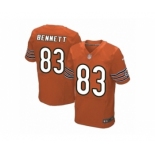 Men's Nike Chicago Bears #83 Martellus Bennett Elite Orange Alternate NFL Jersey