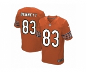 Men's Nike Chicago Bears #83 Martellus Bennett Elite Orange Alternate NFL Jersey