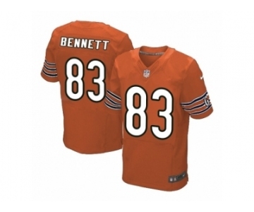 Men's Nike Chicago Bears #83 Martellus Bennett Elite Orange Alternate NFL Jersey