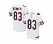 Men's Nike Chicago Bears #83 Martellus Bennett Elite White NFL Jersey