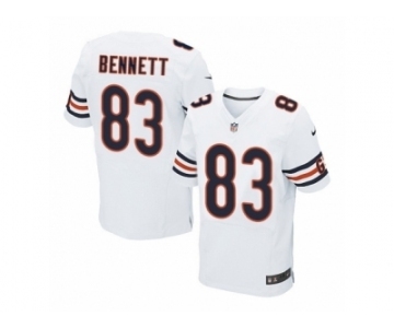 Men's Nike Chicago Bears #83 Martellus Bennett Elite White NFL Jersey