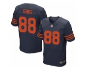 Men's Nike Chicago Bears #88 Dion Sims Elite Navy Blue 1940s Throwback Alternate NFL Jersey