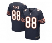 Men's Nike Chicago Bears #88 Dion Sims Elite Navy Blue Team Color NFL Jersey