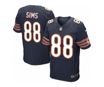 Men's Nike Chicago Bears #88 Dion Sims Elite Navy Blue Team Color NFL Jersey