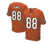 Men's Nike Chicago Bears #88 Dion Sims Elite Orange Alternate NFL Jersey