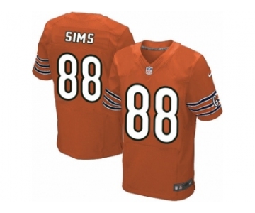 Men's Nike Chicago Bears #88 Dion Sims Elite Orange Alternate NFL Jersey