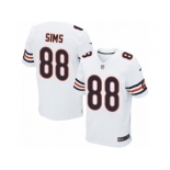 Men's Nike Chicago Bears #88 Dion Sims Elite White NFL Jersey