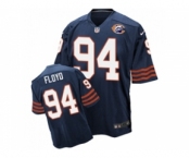 Men's Nike Chicago Bears #94 Leonard Floyd Elite Navy Blue Throwback NFL Jersey