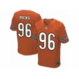 Men's Nike Chicago Bears #96 Akiem Hicks Elite Orange Alternate NFL Jersey