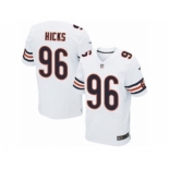 Men's Nike Chicago Bears #96 Akiem Hicks Elite White NFL Jersey