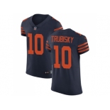 Nike Chicago Bears #10 Mitchell Trubisky Navy Blue Alternate Men Stitched NFL Vapor Untouchable Elite Jersey