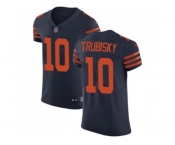 Nike Chicago Bears #10 Mitchell Trubisky Navy Blue Alternate Men Stitched NFL Vapor Untouchable Elite Jersey