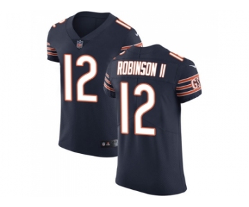 Nike Chicago Bears #12 Allen Robinson II Navy Blue Team Color Men Stitched NFL Vapor Untouchable Elite Jersey