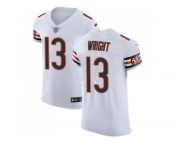 Nike Chicago Bears #13 Kendall Wright White Men Stitched NFL Vapor Untouchable Elite Jersey