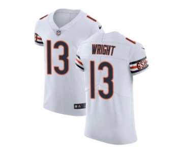 Nike Chicago Bears #13 Kendall Wright White Men Stitched NFL Vapor Untouchable Elite Jersey