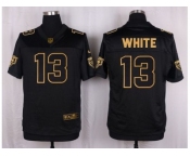 Nike Chicago Bears #13 Kevin White Black Pro Line Gold Collection Jersey[Elite]