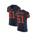 Nike Chicago Bears #51 Dick Butkus Navy Blue Alternate Men Stitched NFL Vapor Untouchable Elite Jersey