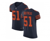 Nike Chicago Bears #51 Dick Butkus Navy Blue Alternate Men Stitched NFL Vapor Untouchable Elite Jersey