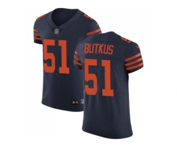 Nike Chicago Bears #51 Dick Butkus Navy Blue Alternate Men Stitched NFL Vapor Untouchable Elite Jersey