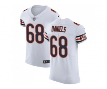 Nike Chicago Bears #68 James Daniels White Men Stitched NFL Vapor Untouchable Elite Jersey