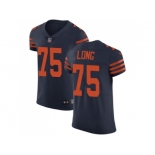 Nike Chicago Bears #75 Kyle Long Navy Blue Alternate Men Stitched NFL Vapor Untouchable Elite Jersey