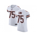 Nike Chicago Bears #75 Kyle Long White Men Stitched NFL Vapor Untouchable Elite Jersey