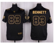 Nike Chicago Bears #83 Martellus Bennett Black Pro Line Gold Collection Jersey[Elite]