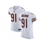 Nike Chicago Bears #91 Eddie Goldman White Men Stitched NFL Vapor Untouchable Elite Jersey