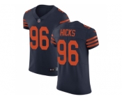 Nike Chicago Bears #96 Akiem Hicks Navy Blue Alternate Men Stitched NFL Vapor Untouchable Elite Jersey