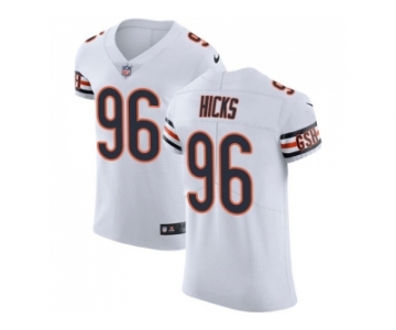 Nike Chicago Bears #96 Akiem Hicks White Men Stitched NFL Vapor Untouchable Elite Jersey