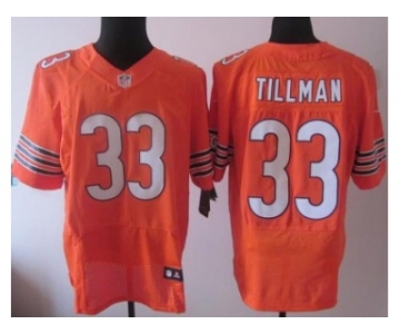 Nike NFL Jerseys Chicago Bears #33 Charles Tillman Orange[Elite]