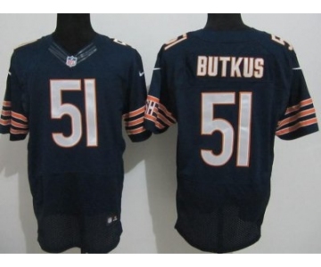 Nike NFL Jerseys Chicago Bears #51 Dick Butkus Blue[Elite]