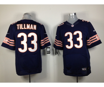 Nike Nfl Jerseys Chicago Bears 33# Tillman blue jerseys[Elite]