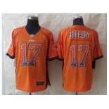 nike chicago bears #17 jeffery orange [Elite USA flag fashion]