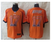 nike chicago bears #17 jeffery orange [Elite USA flag fashion]