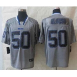 nike nfl jerseys buffalo bills #50 alonso grey[Elite lights out][alonso]