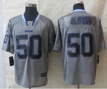 nike nfl jerseys buffalo bills #50 alonso grey[Elite lights out][alonso]